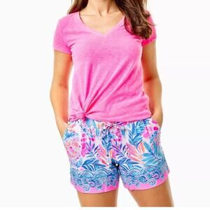 Lilly Pulitzer Womens Katia 5" Shorts Size XS Resort White Rainforest Retreat